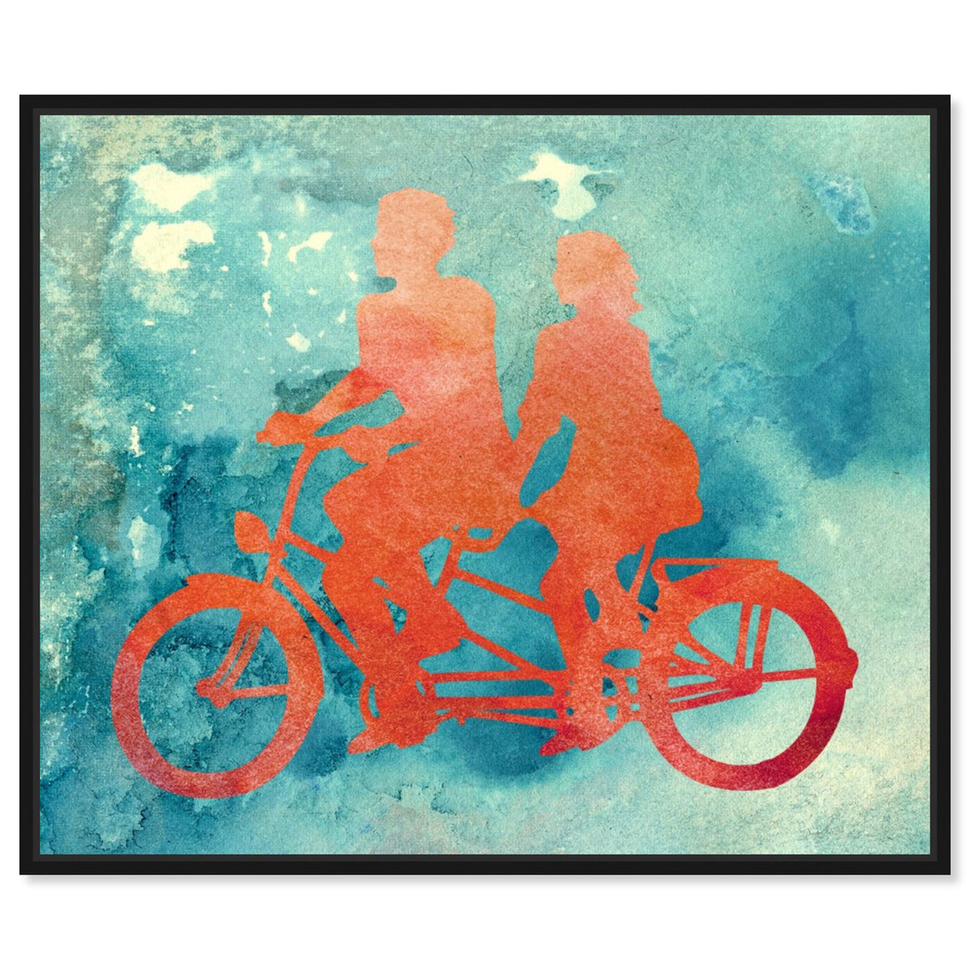 Front view of La Bicyclette featuring transportation and bicycles art.