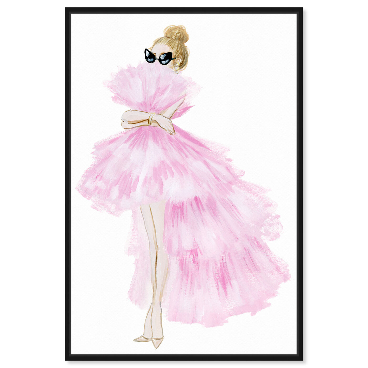 Front view of Pink Tutu Dress featuring fashion and glam and dress art.