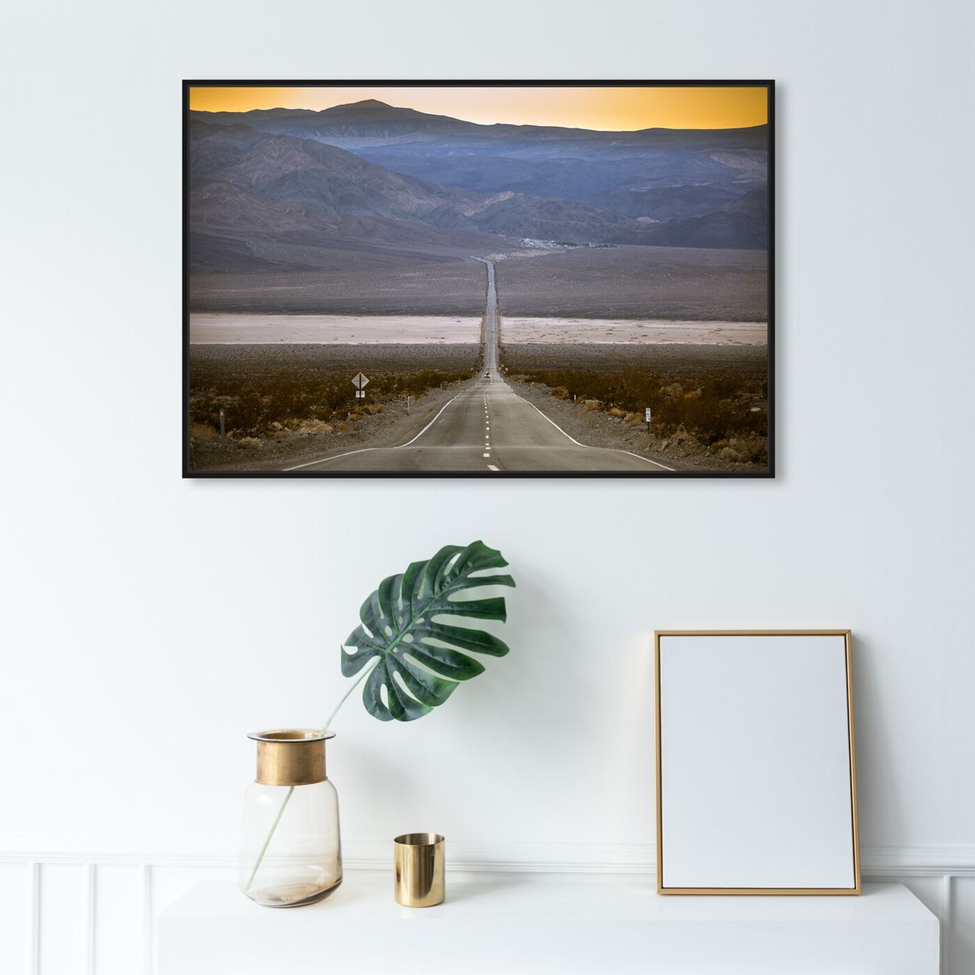 Hanging view of Curro Cardenal - American Road IV featuring nature and landscape and mountains art.
