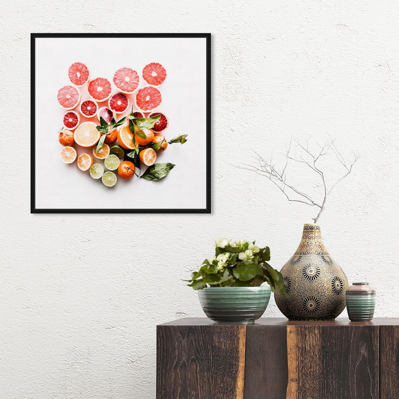 Hanging view of Citrus Love featuring food and cuisine and fruits art.