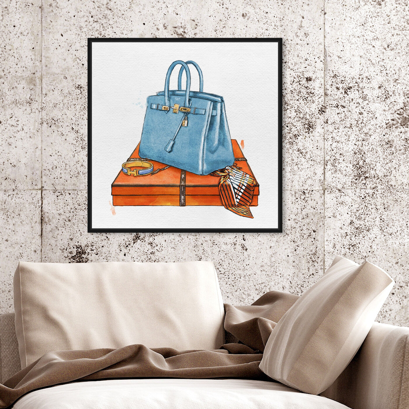 Hanging view of My Bag Collection III featuring fashion and glam and handbags art.