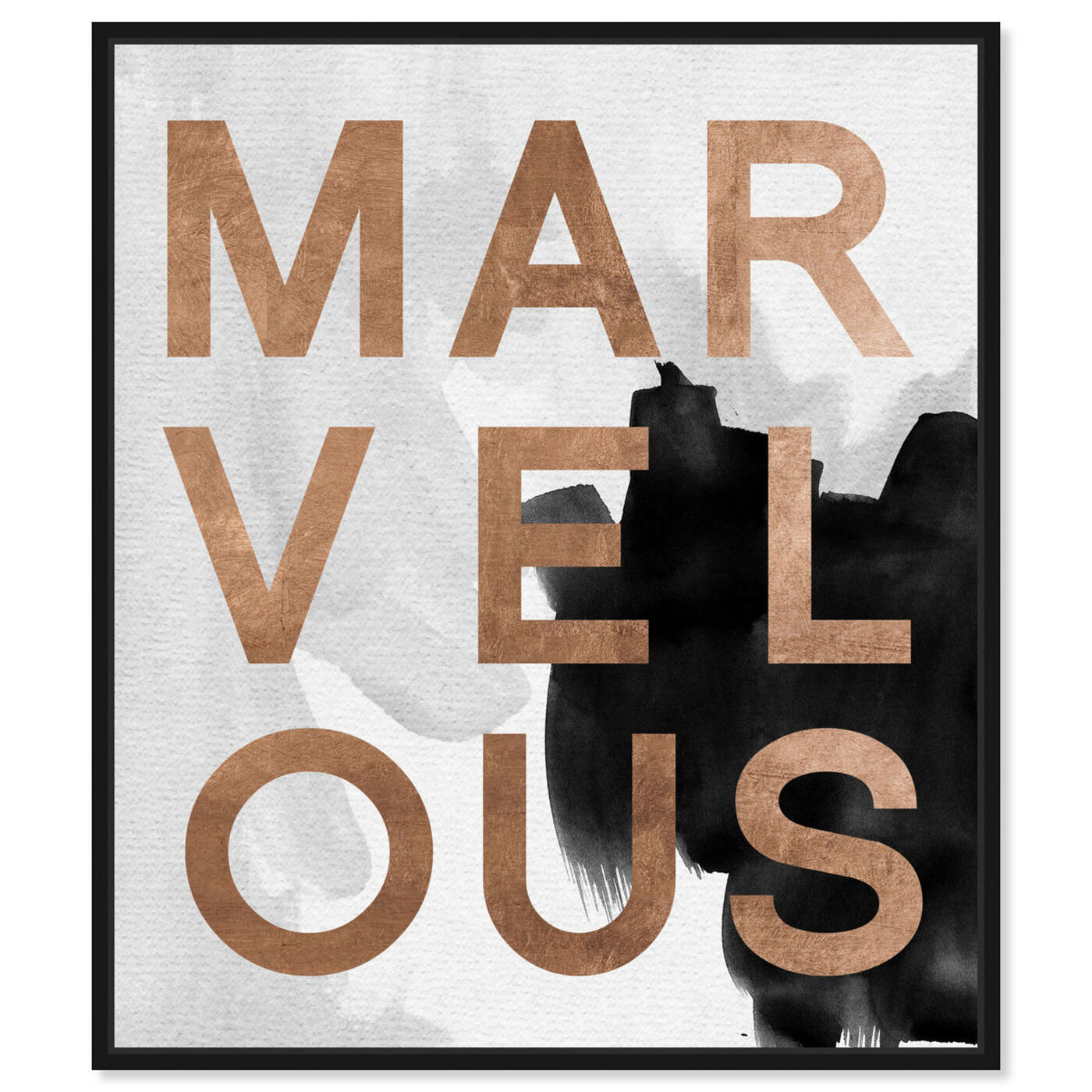 Front view of Marvelous Neutral featuring typography and quotes and beauty quotes and sayings art.