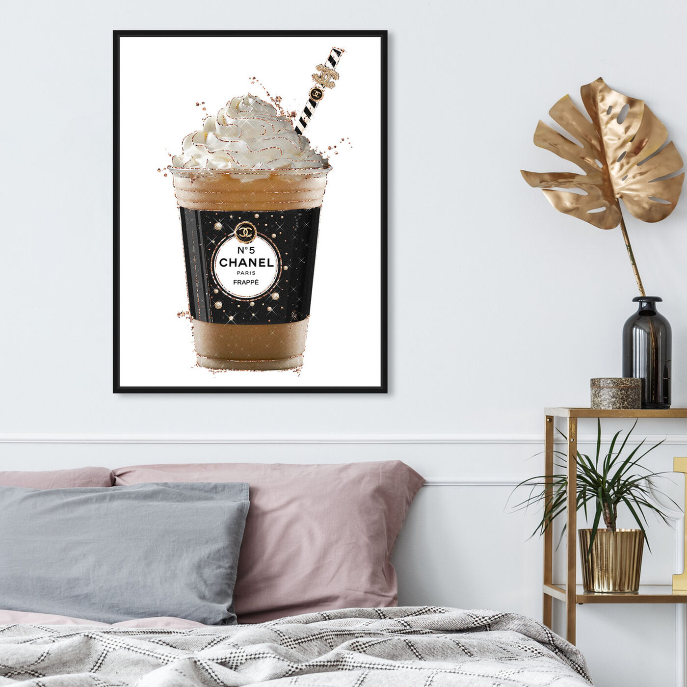 Hanging view of Pearly Coffee Drink featuring fashion and glam and lifestyle art.