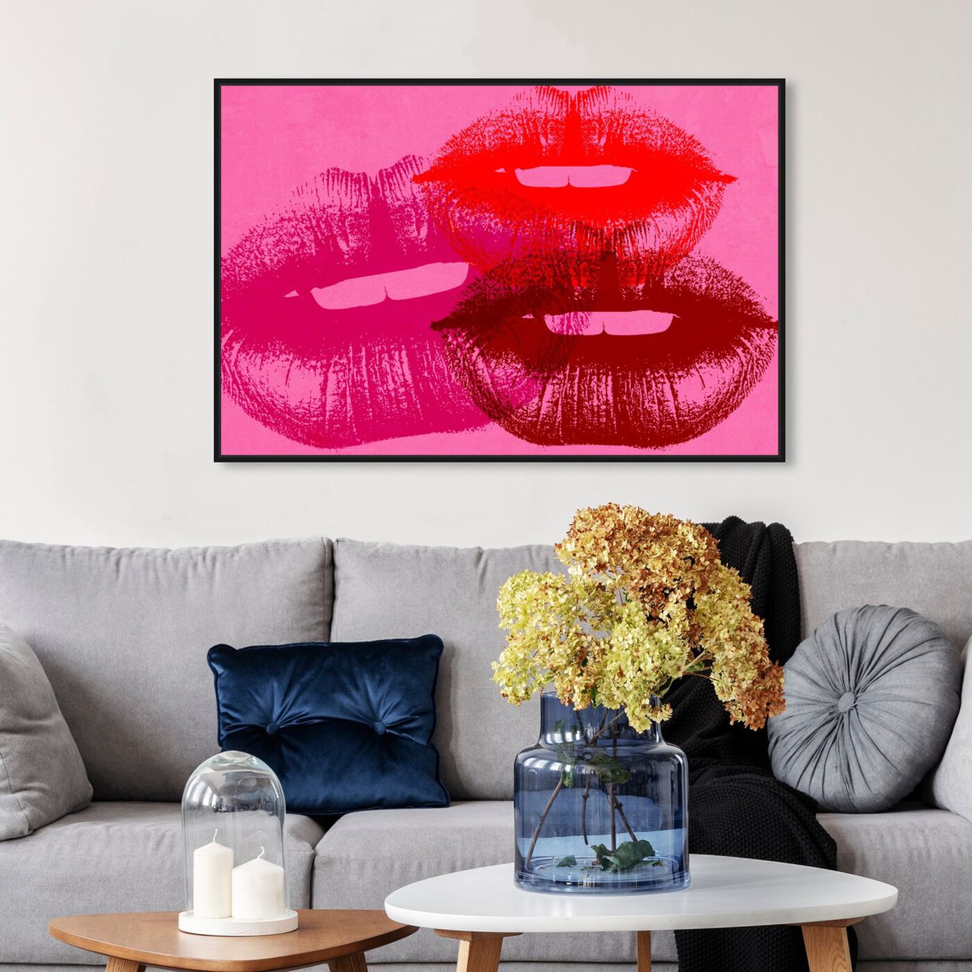 Hanging view of Smooch featuring fashion and glam and lips art.