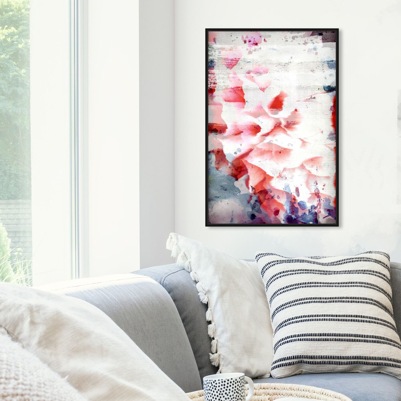 Hanging view of Midnight Bloom featuring floral and botanical and florals art.