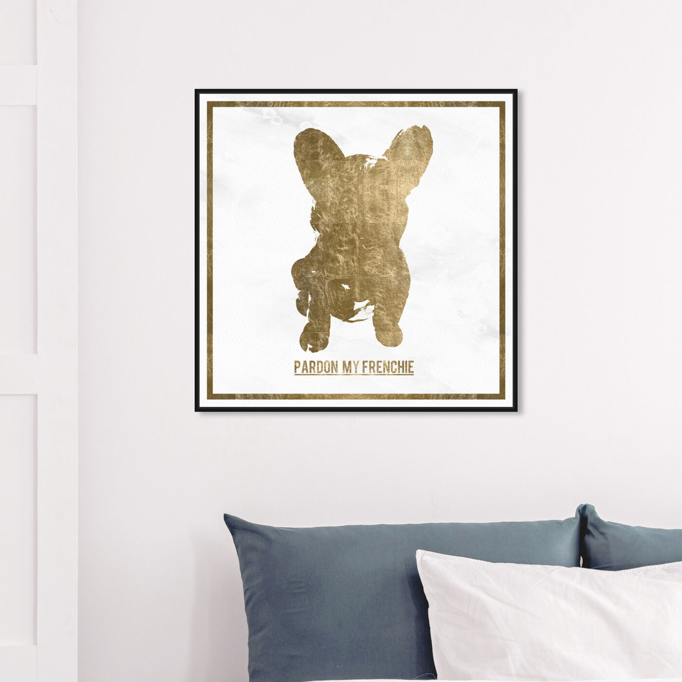 Hanging view of Pardon my Frenchie featuring animals and dogs and puppies art.
