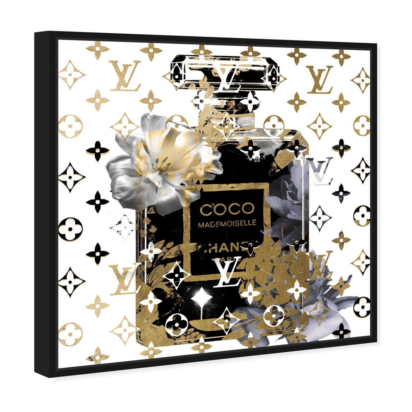 Angled view of Coco Blinded Love Blue featuring fashion and glam and perfumes art.