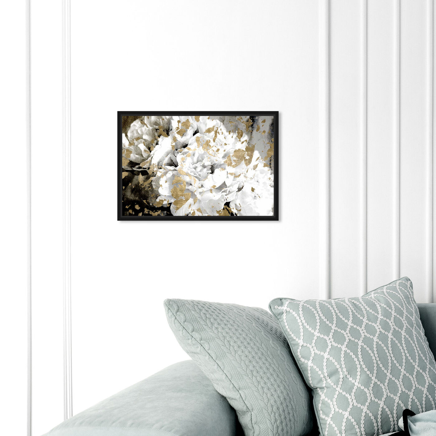 Hanging view of Petals in the Wind featuring floral and botanical and florals art.