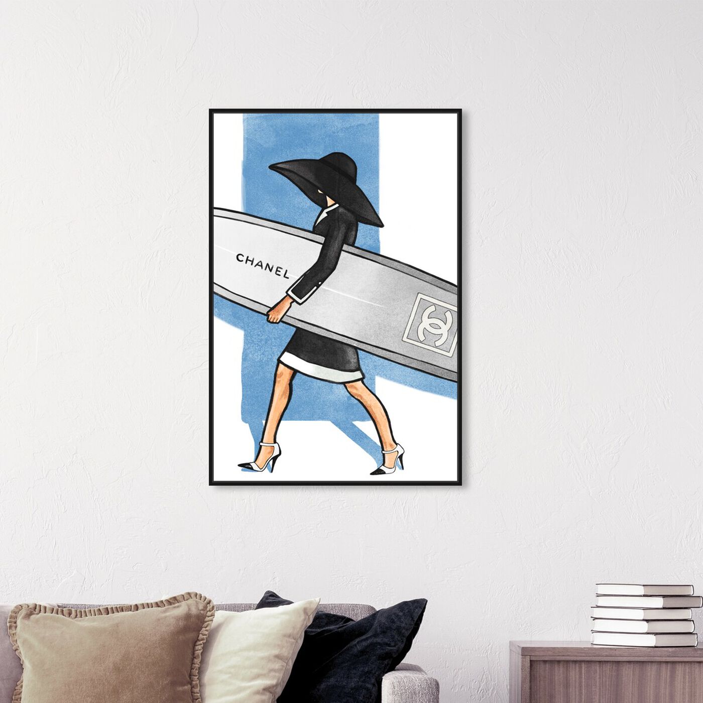 Hanging view of Surfer Girl Tall featuring fashion and glam and accessories art.