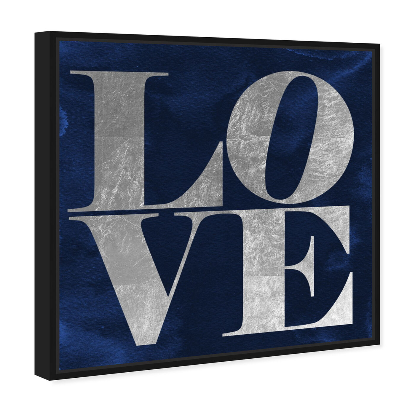 Oliver Gal Fashion and Glam Wall Art Framed Canvas Prints 'Emballeur Navy' Road Signs - Blue, Gold - 30 x 20