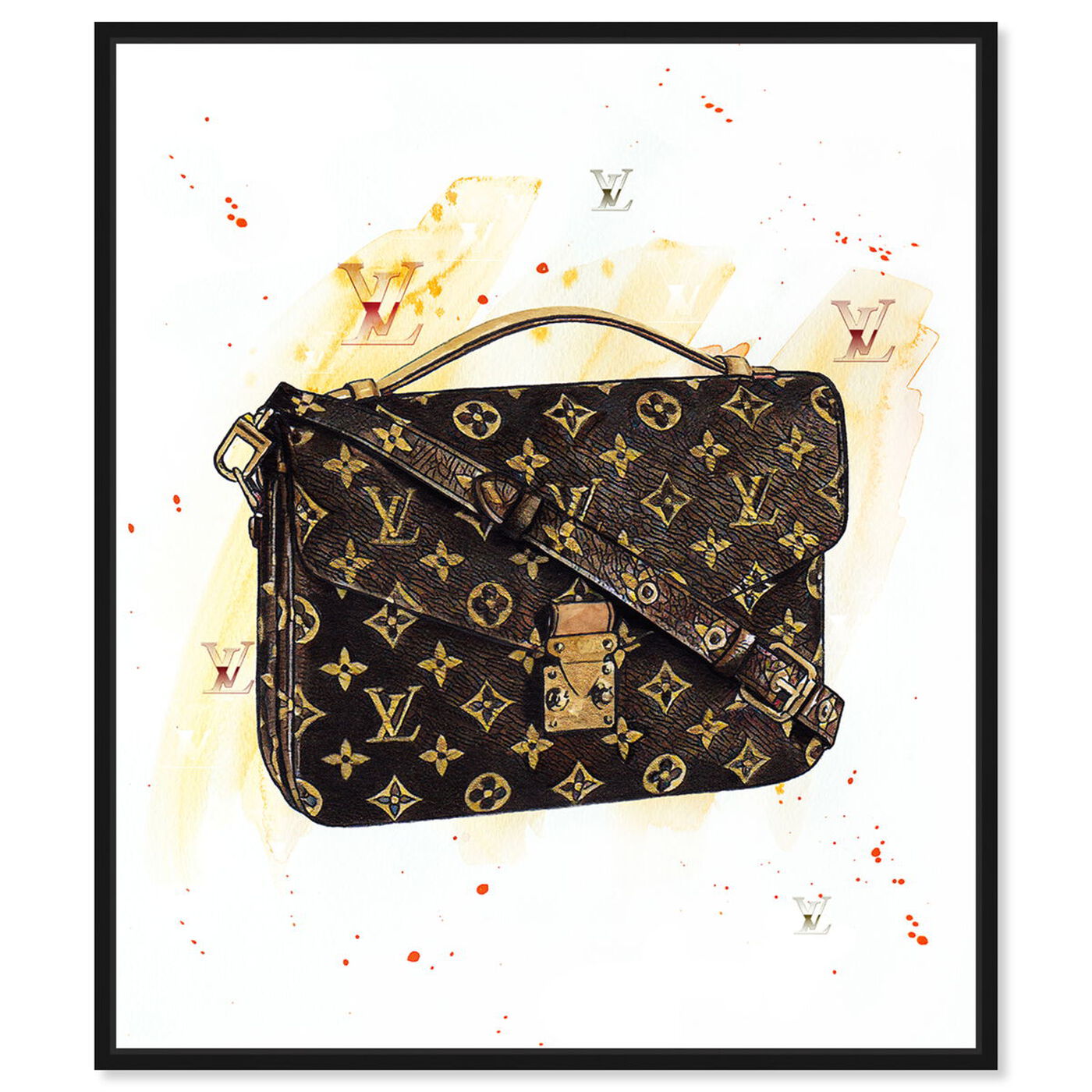 Front view of Doll Memories - Lavish Hand Bag Splashes featuring fashion and glam and handbags art.