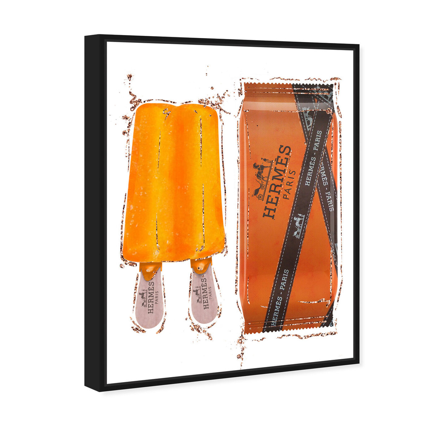 Angled view of Sweet Fashion Orange Pop featuring fashion and glam and lifestyle art.