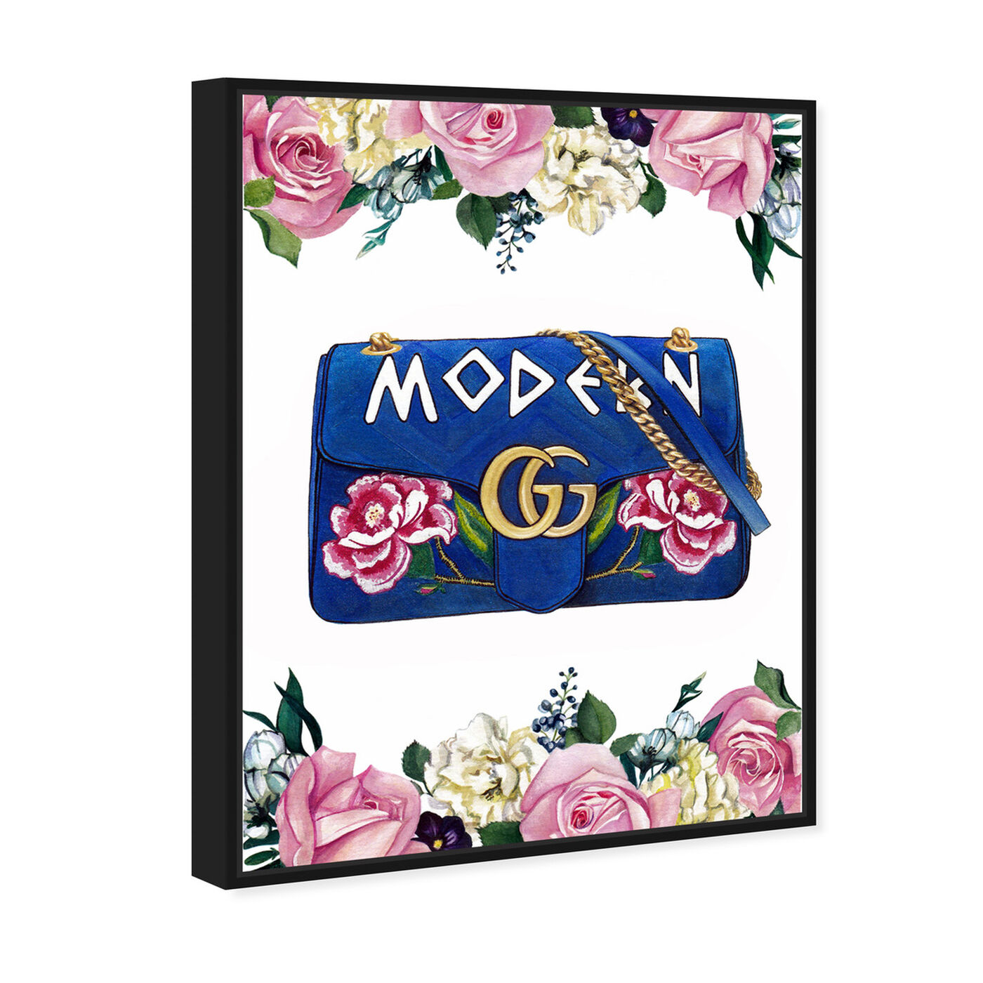 Angled view of Doll Memories - Modern featuring fashion and glam and handbags art.