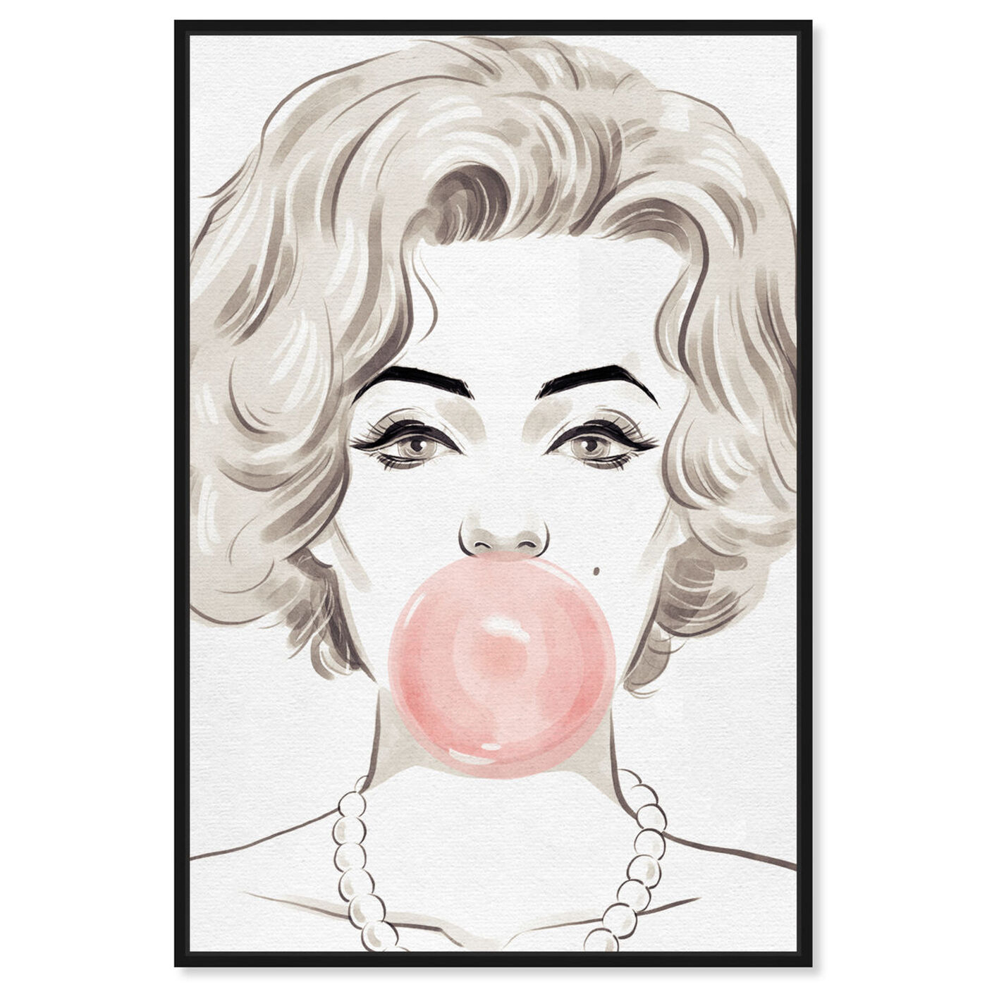 Front view of Bubblegum Beauty featuring fashion and glam and portraits art.