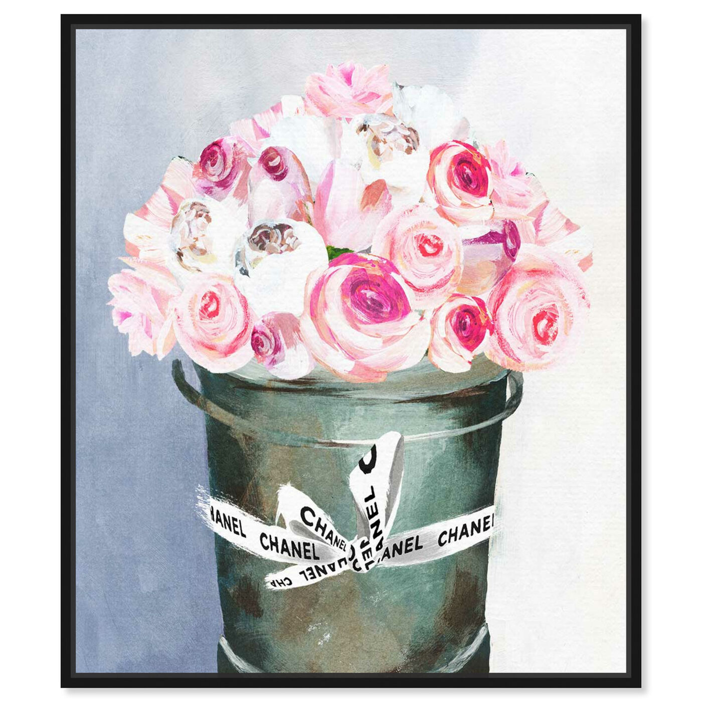 Front view of Bucket Full of Scent featuring floral and botanical and florals art.