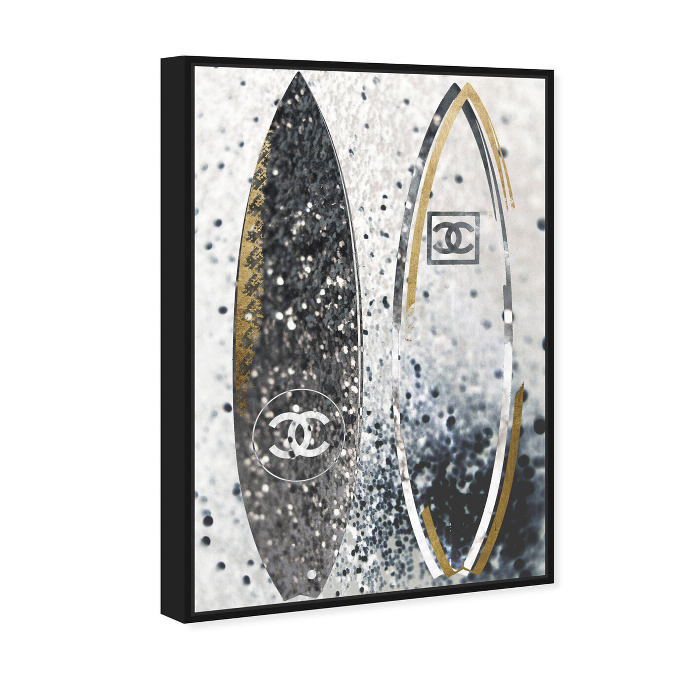 29658 Surfing Duo Coco  Fashion and Glam Wall Art by Oliver Gal