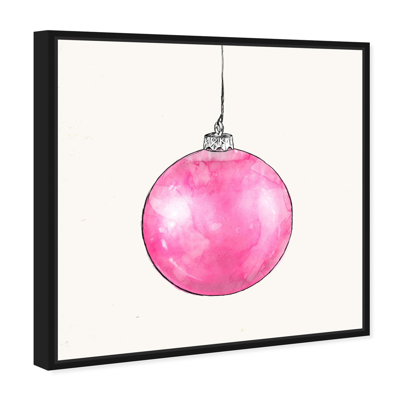 Angled view of Chic Ornament I featuring holiday and seasonal and holidays art.