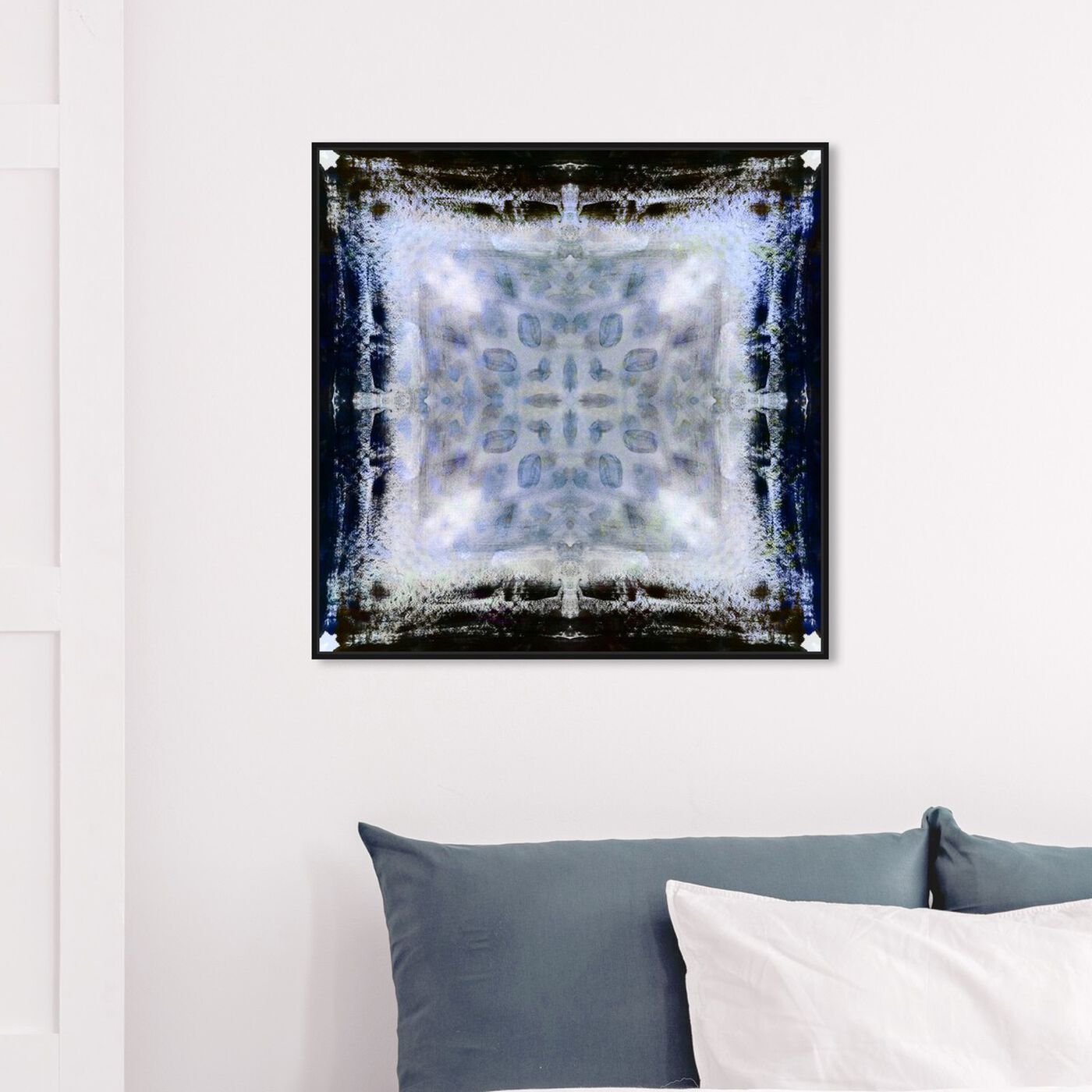 Hanging view of Isela featuring abstract and patterns art.