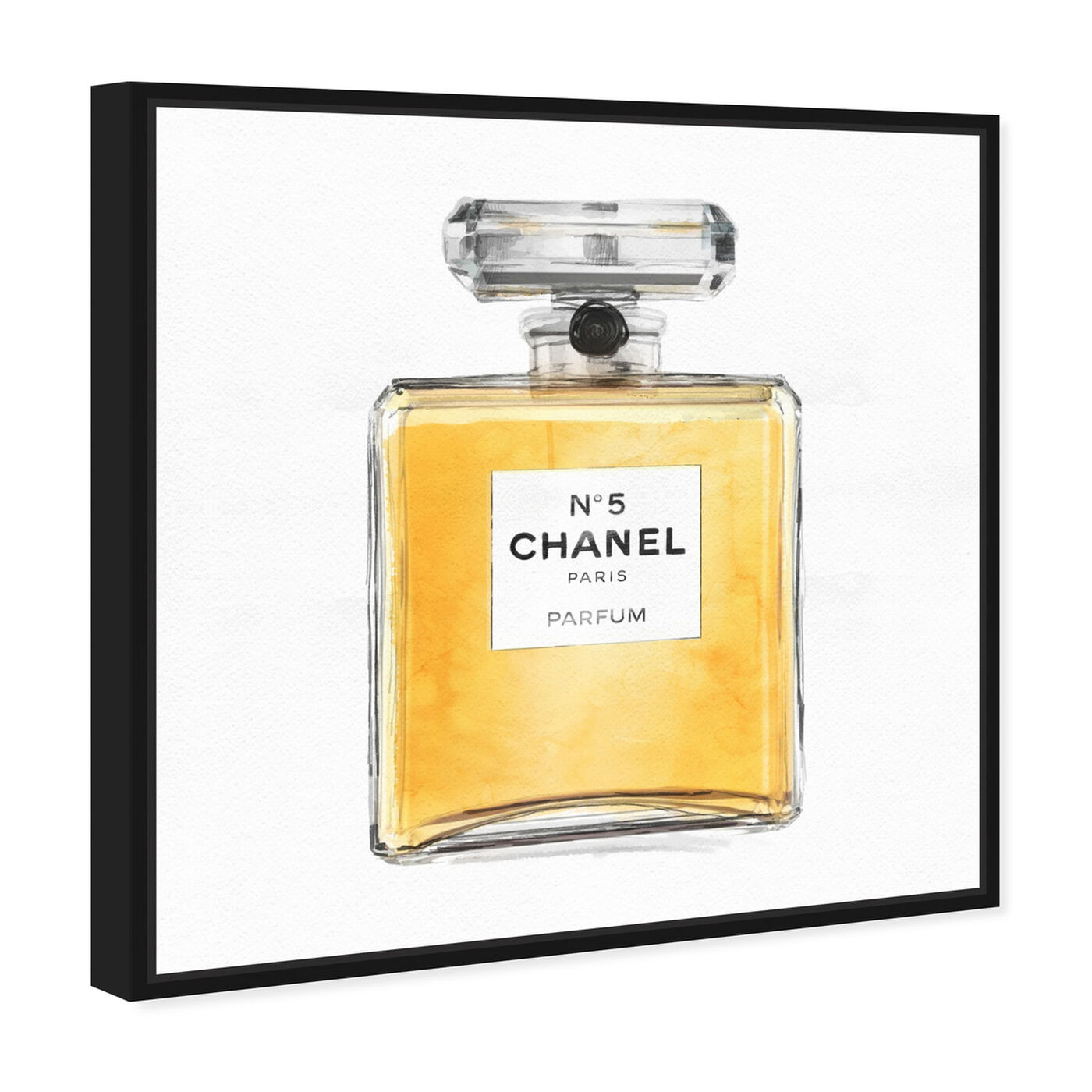 Angled view of Classic Number 5 I featuring fashion and glam and perfumes art.