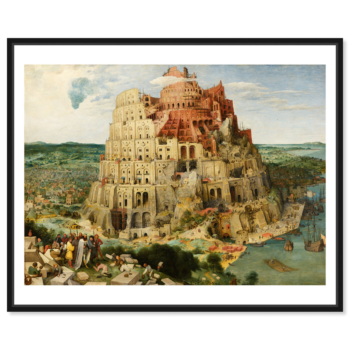Front view of Bruegel - The Tower of Babel featuring classic and figurative and renaissance art.