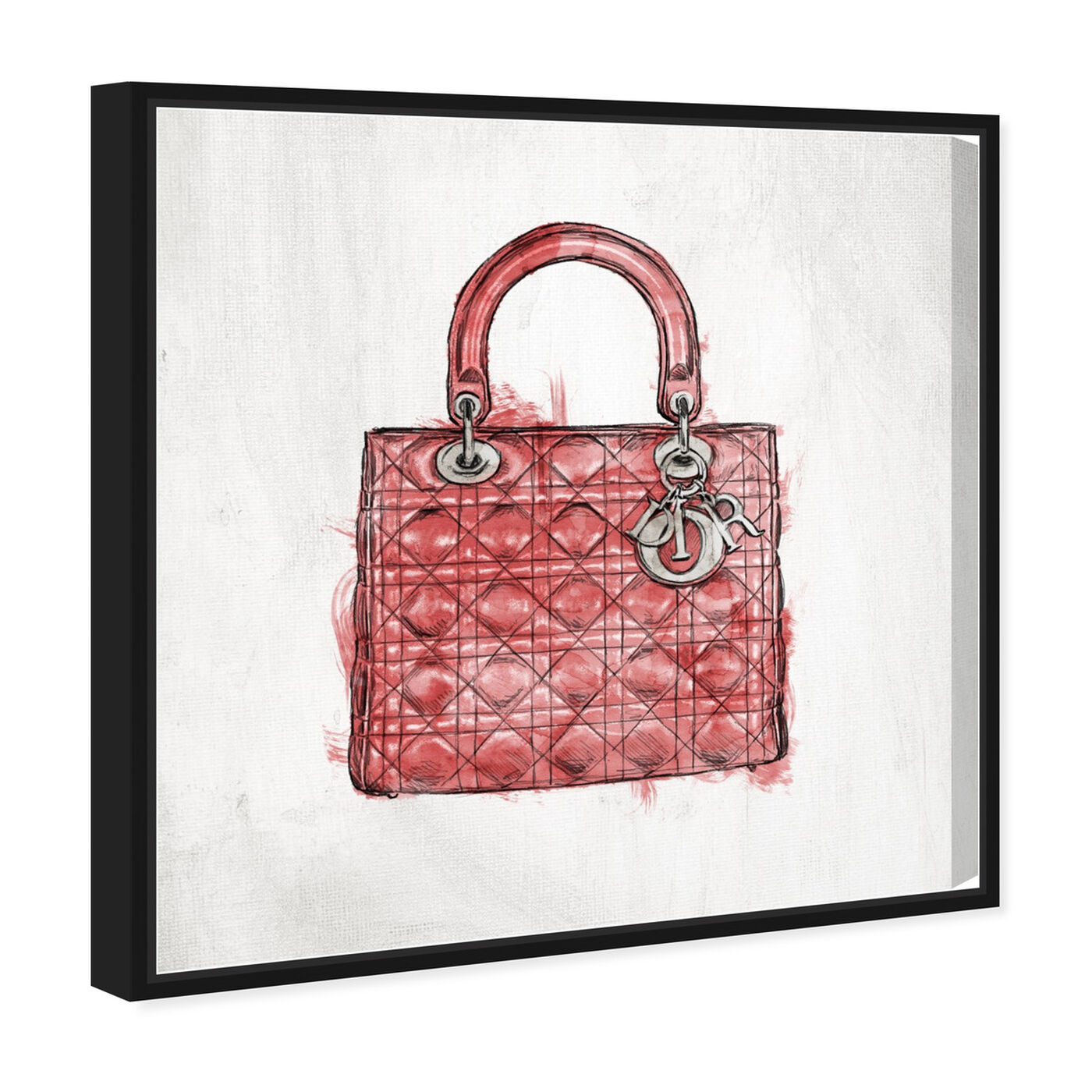 Angled view of Christian's Essentials Red featuring fashion and glam and handbags art.
