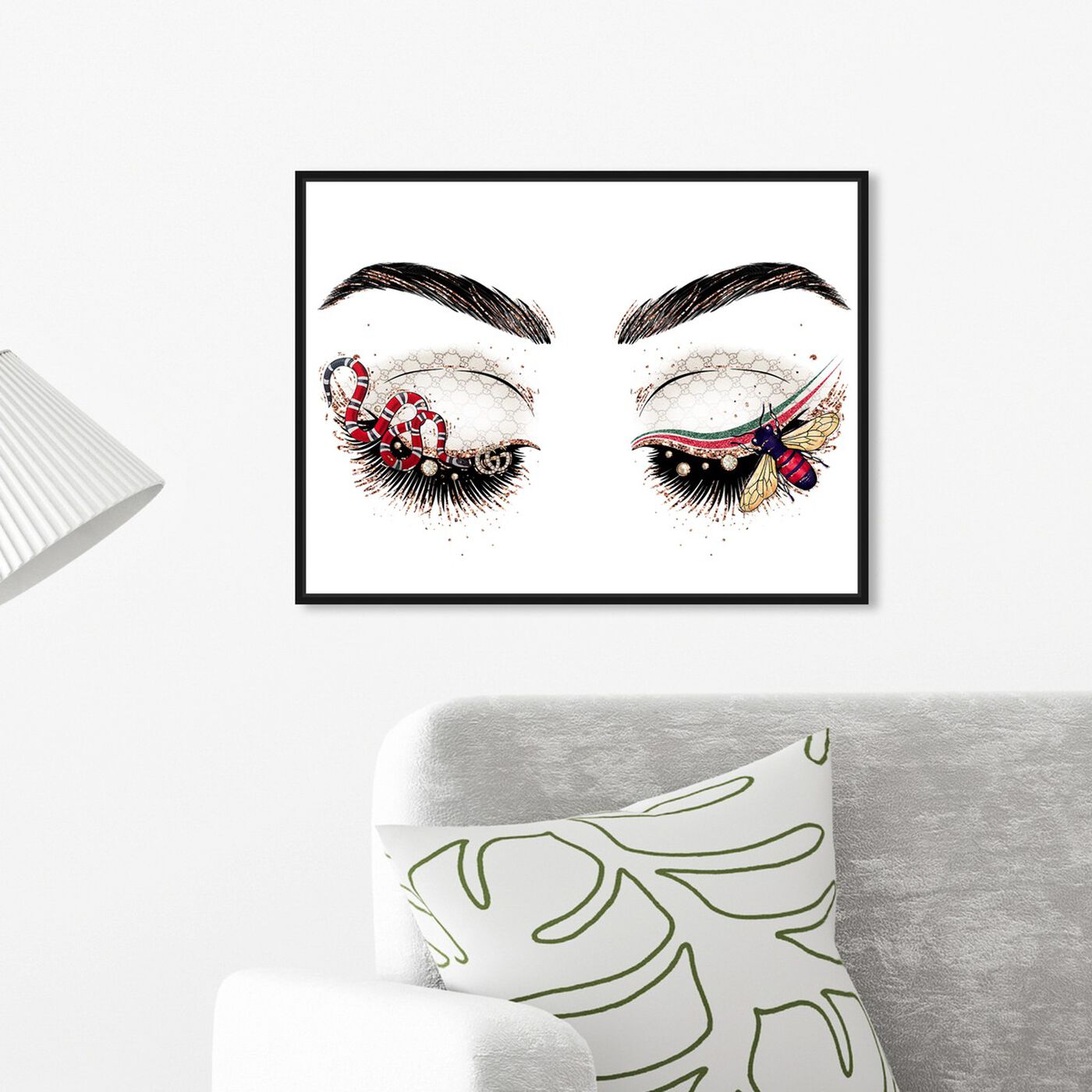 Hanging view of Firenze Eyeshadows featuring fashion and glam and makeup art.