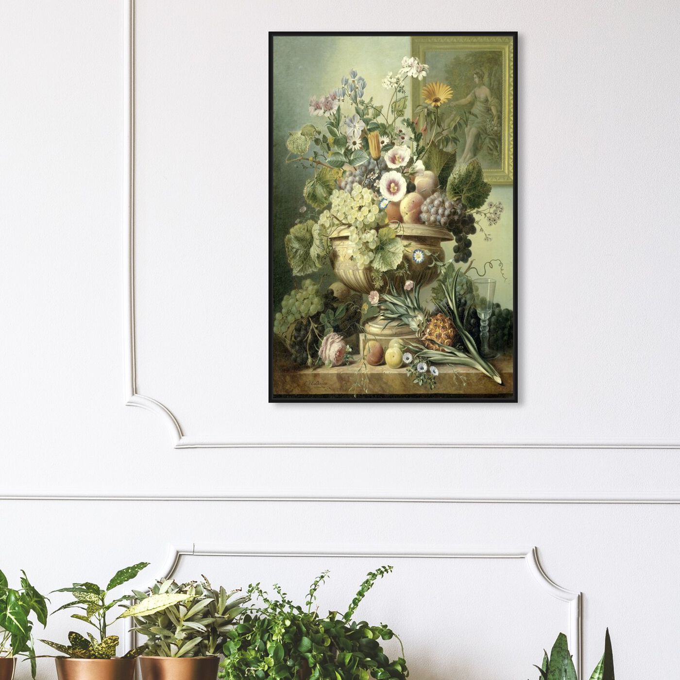 Hanging view of Flower Arrangement II - The Art Cabinet featuring classic and figurative and french décor art.