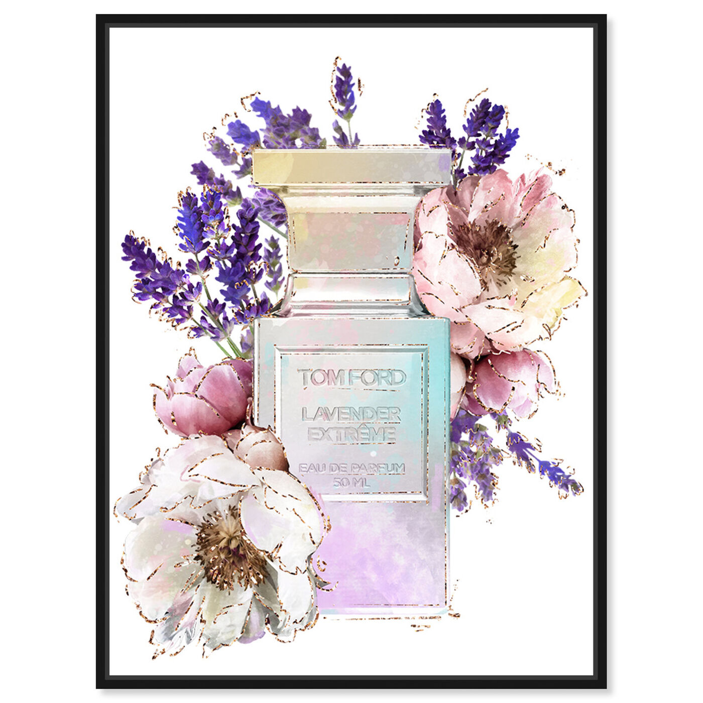 Lavender Floral Scent  Fashion and Glam Wall Art by The Oliver Gal