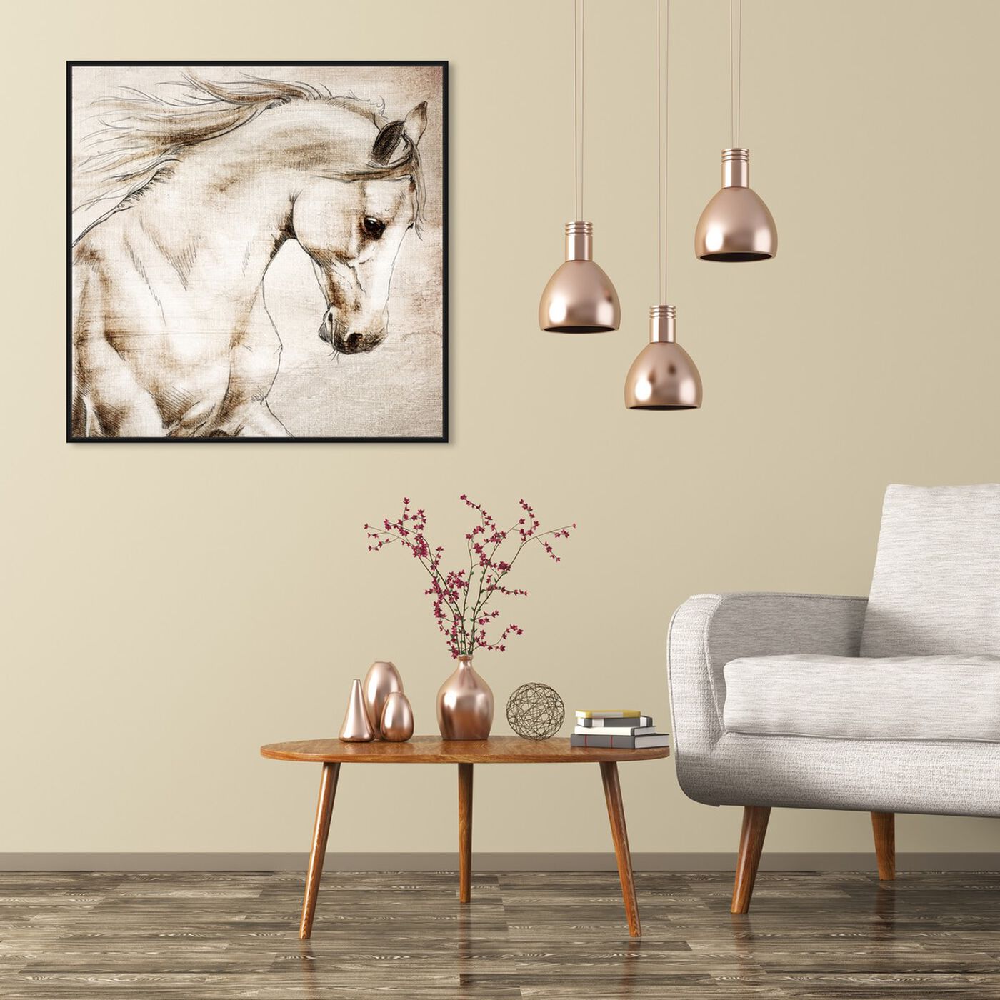 Hanging view of Bree featuring animals and farm animals art.