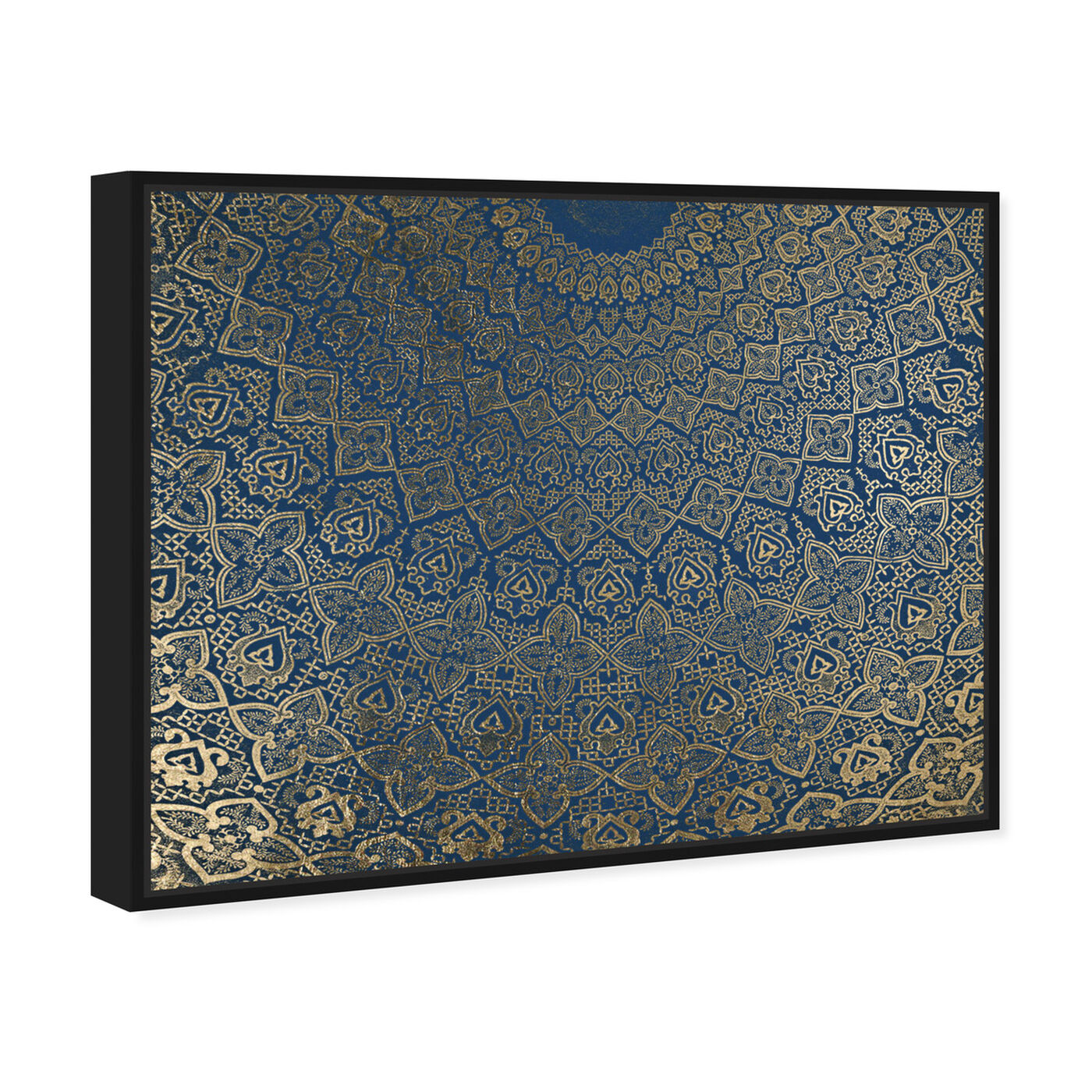 Angled view of Indigo Times Wonder featuring abstract and patterns art.