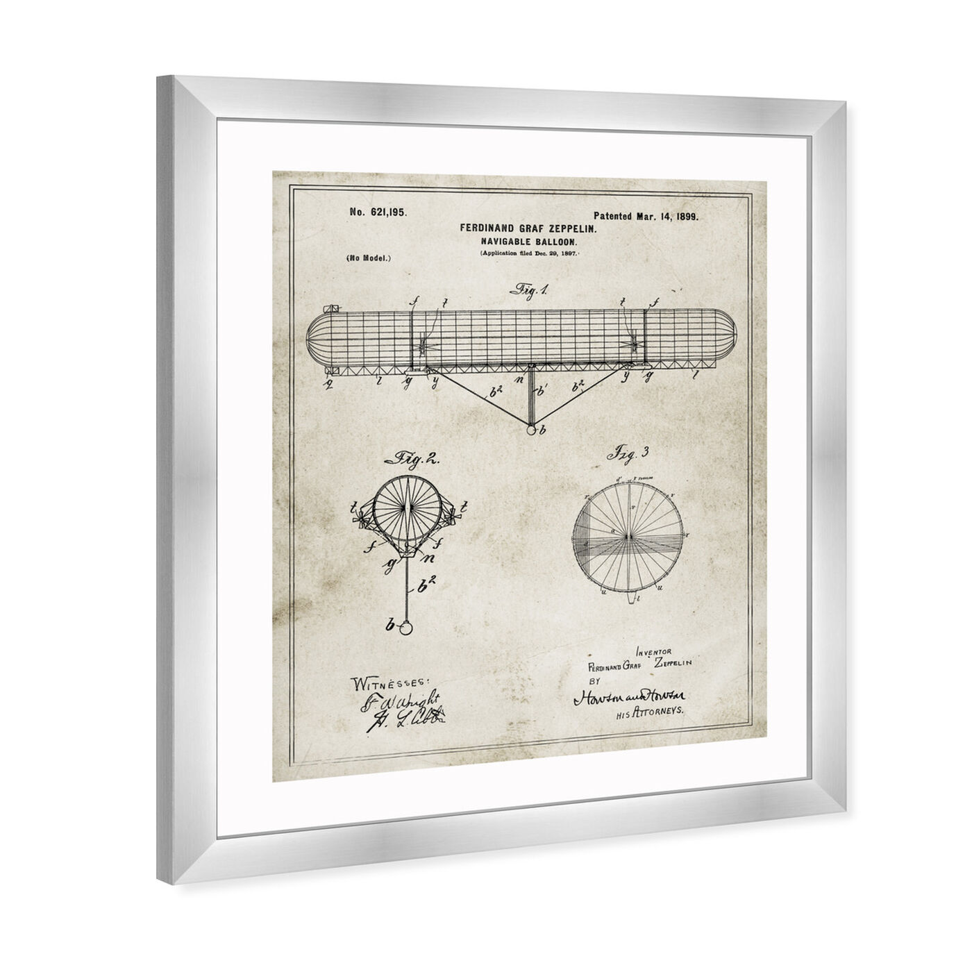Angled view of Zeppelin Navigable Ballon 1899 featuring architecture and buildings and structures art.