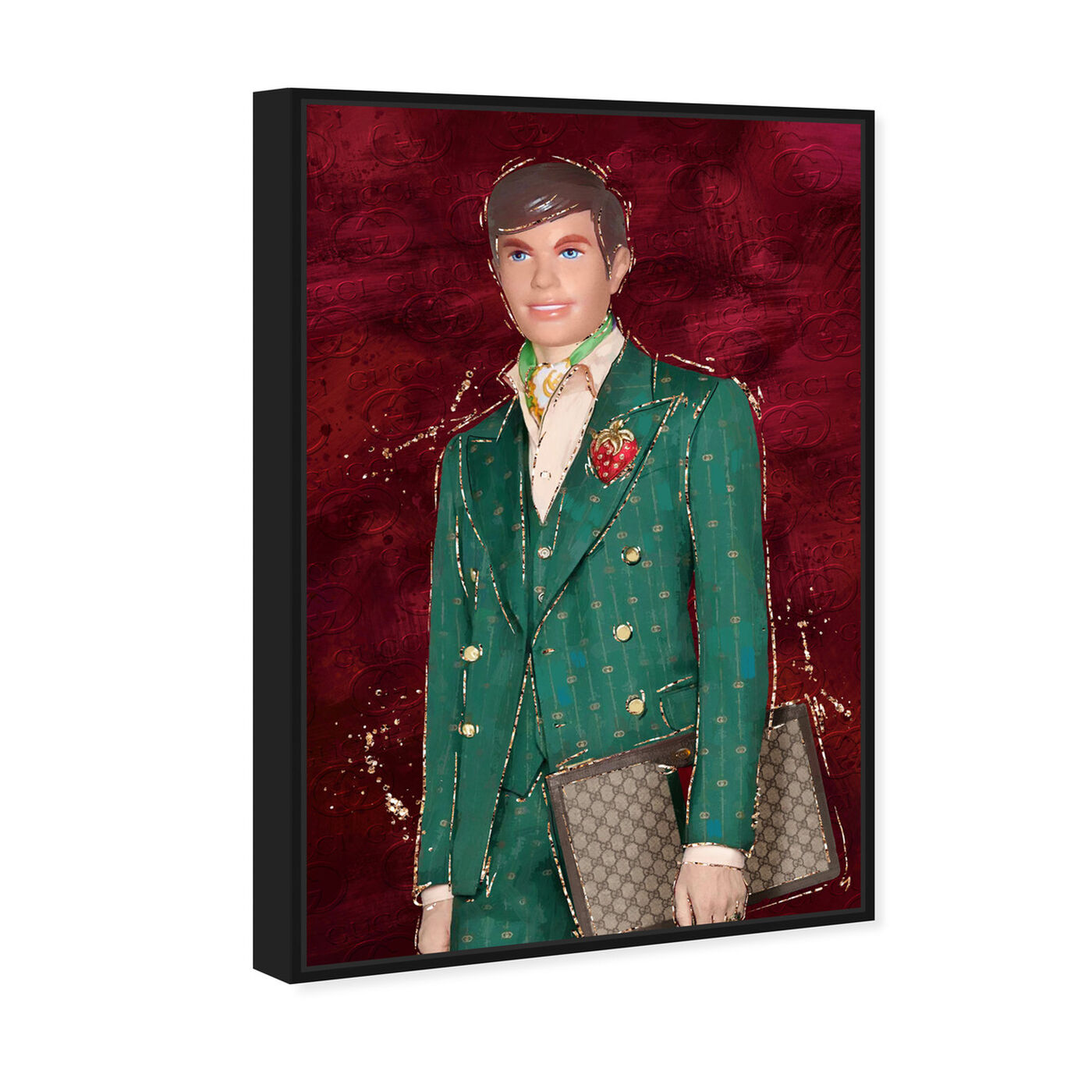 Angled view of Glam Gentleman Doll featuring fashion and glam and dolls art.