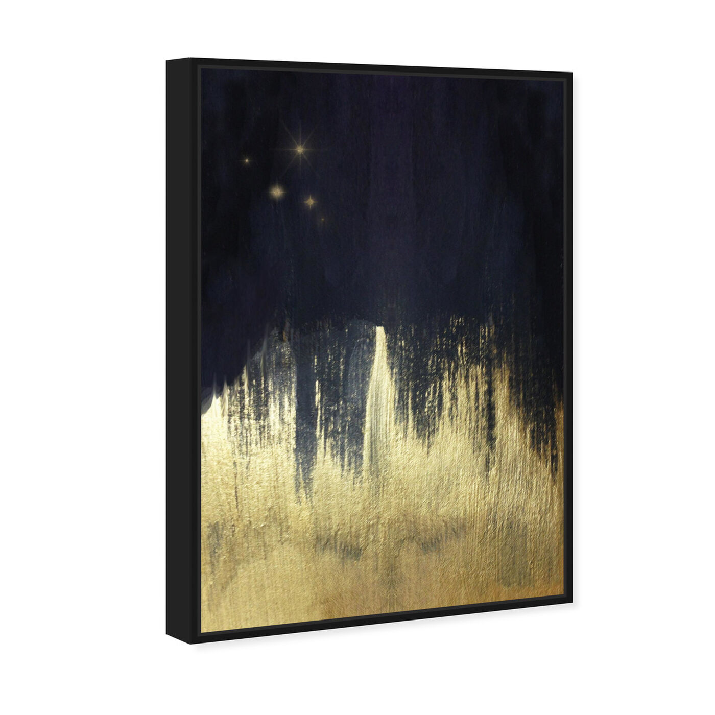 Angled view of Starry Night featuring abstract and paint art.