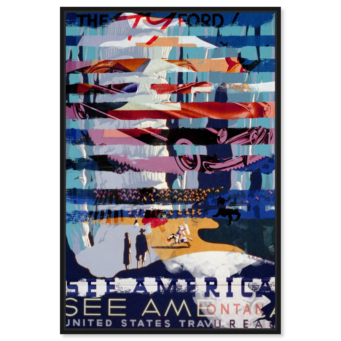 Front view of See America by Car featuring advertising and posters art.