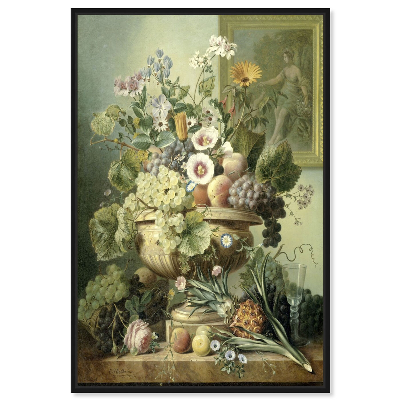 Front view of Flower Arrangement II - The Art Cabinet featuring classic and figurative and french décor art.