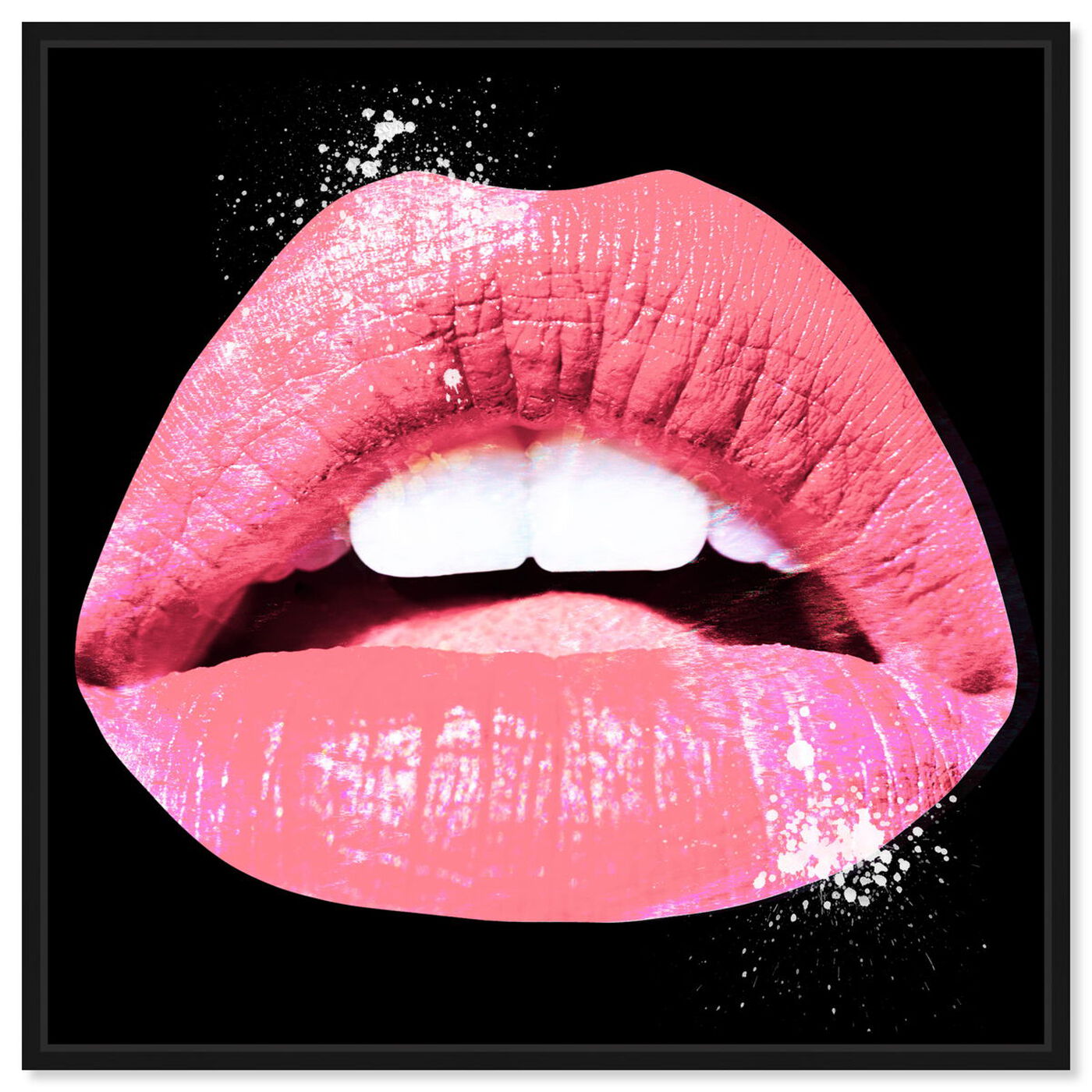 Front view of Millennial Lips featuring fashion and glam and lips art.