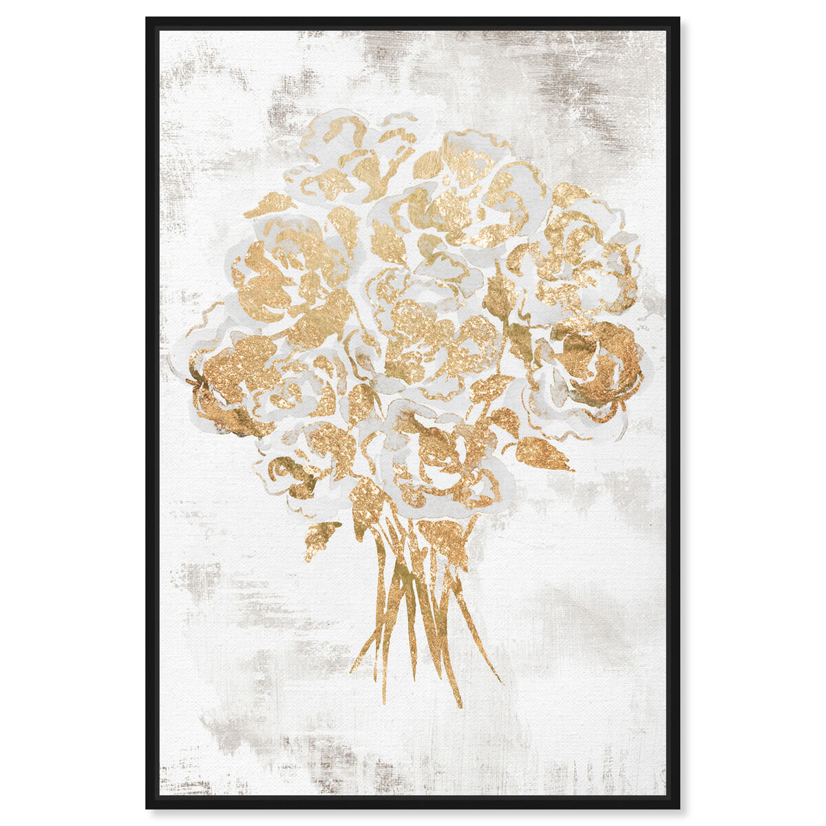 Gold Foil Bouquet | Floral and Botanical Wall Art by Oliver Gal