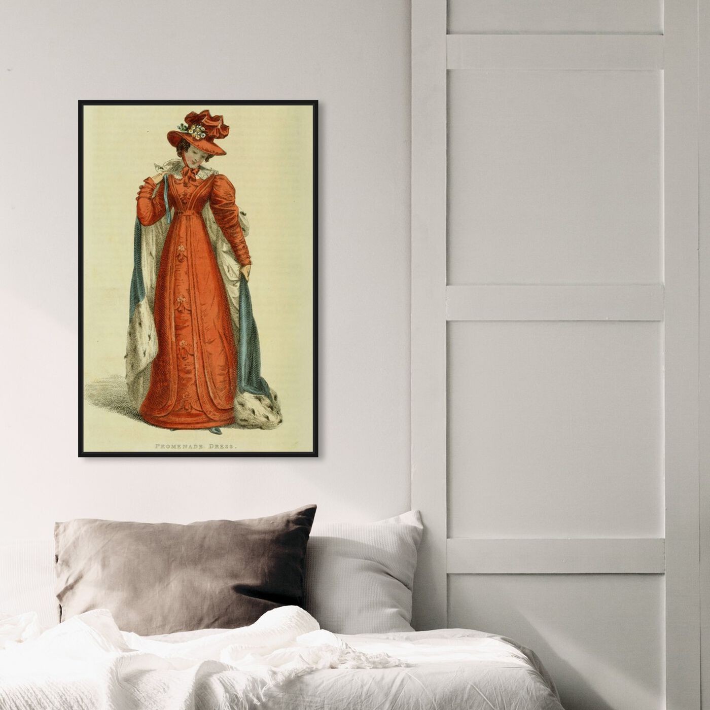 Hanging view of Promenade Dress - The Art Cabinet featuring fashion and glam and dress art.