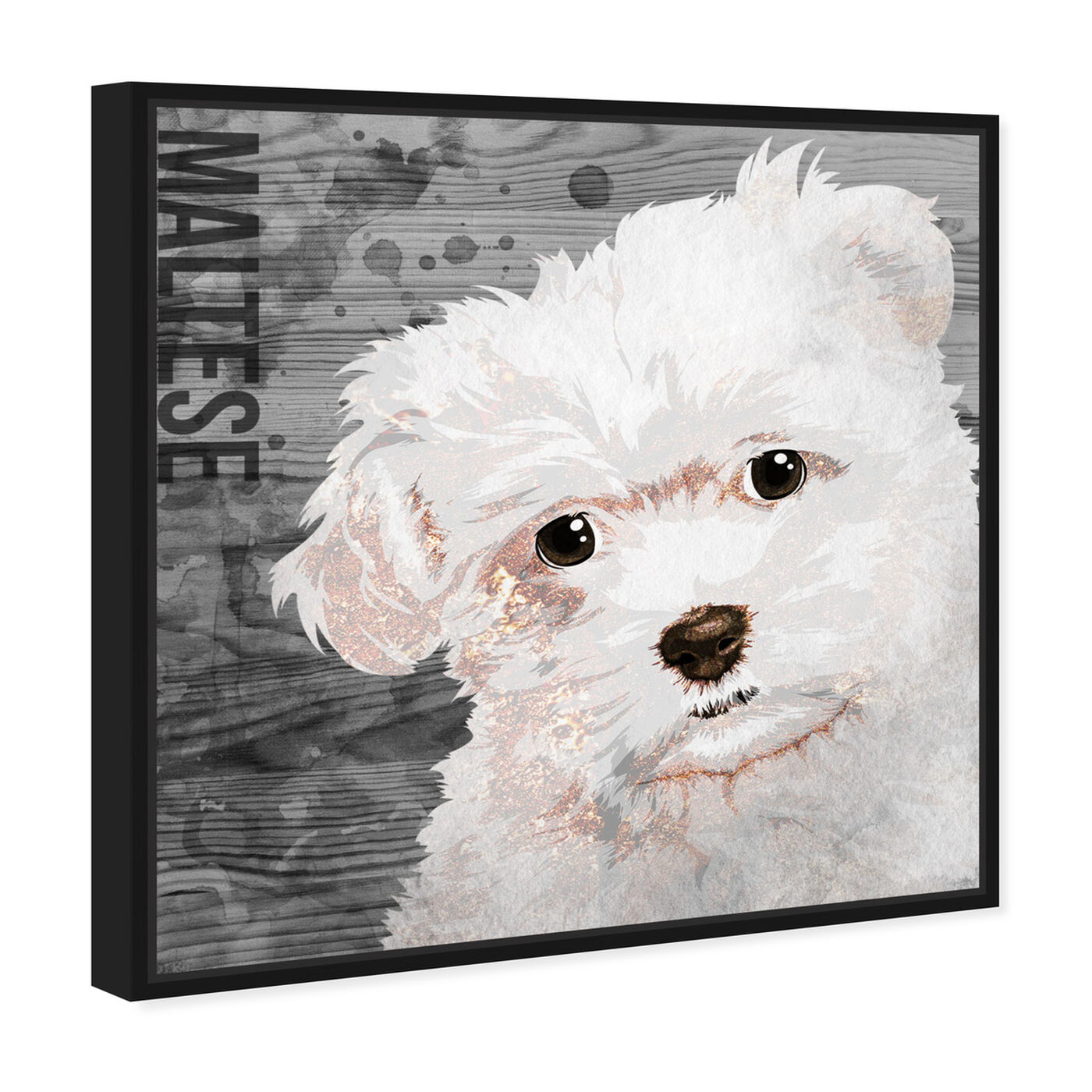 Angled view of Love My Maltese featuring animals and dogs and puppies art.