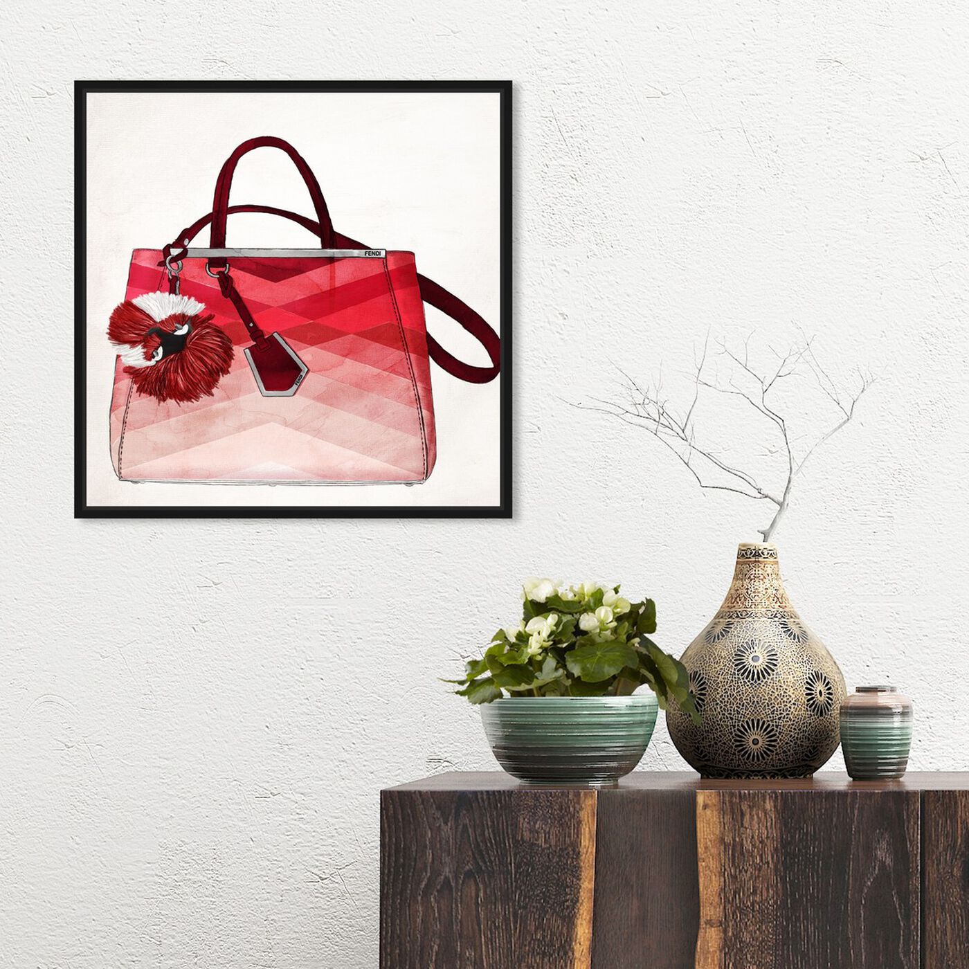 Hanging view of Oh My Gosh Becky featuring fashion and glam and handbags art.