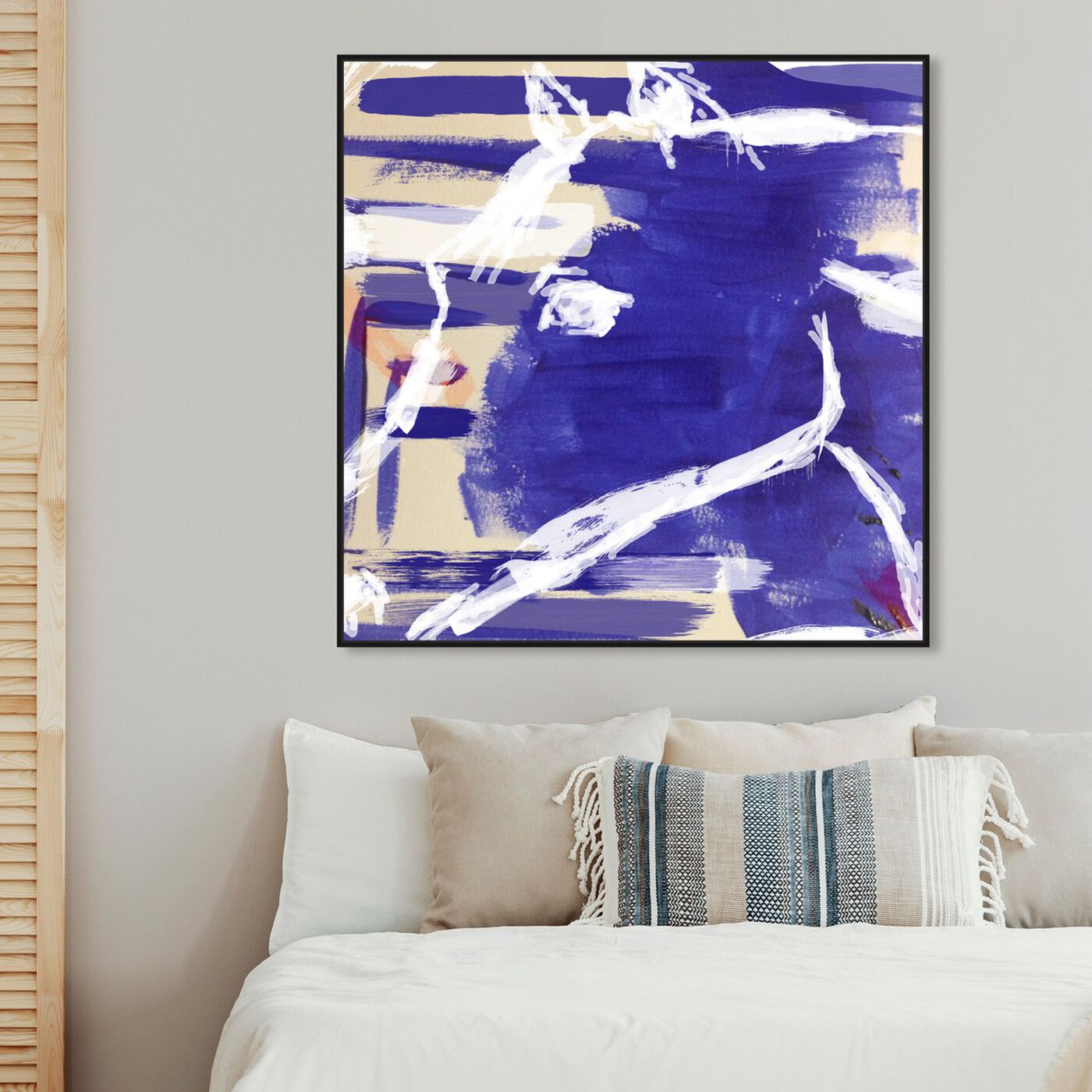 Hanging view of Equus featuring abstract and paint art.