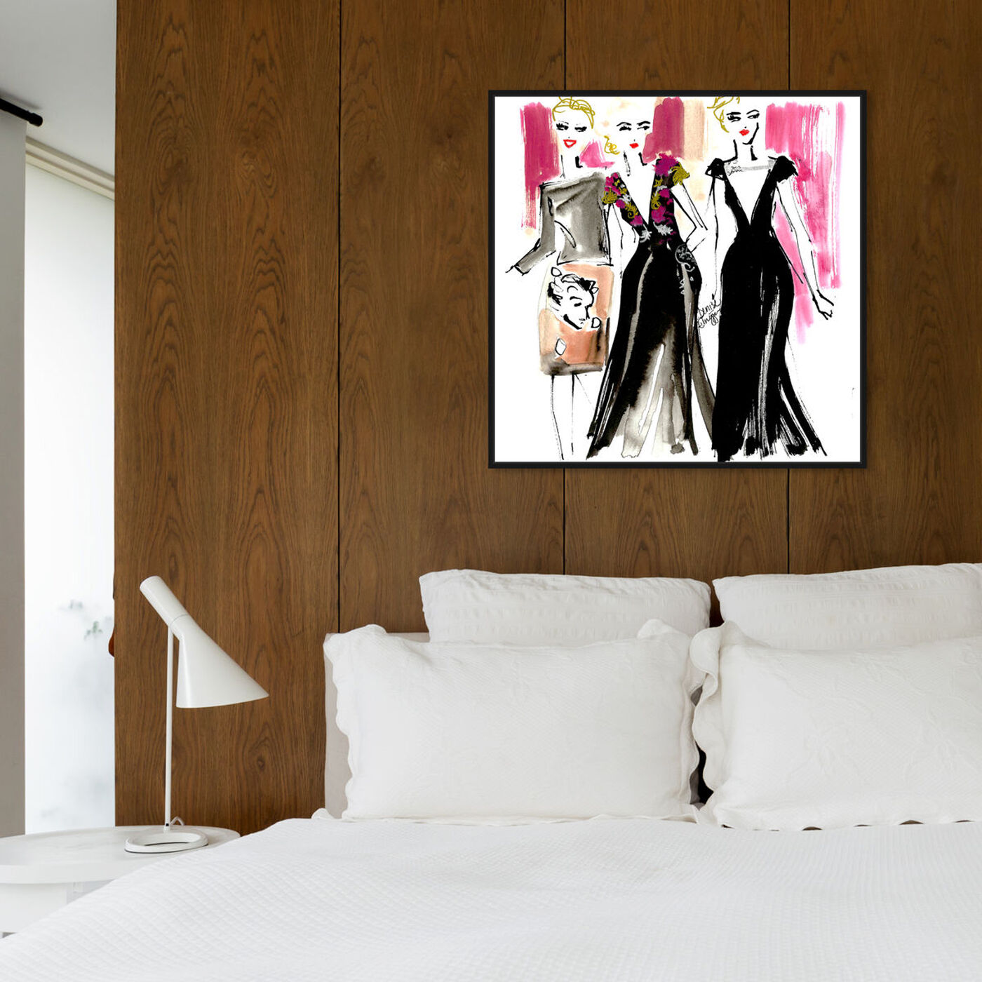 Hanging view of Denise Elnajjar - Schiaparelli Girls featuring fashion and glam and dress art.