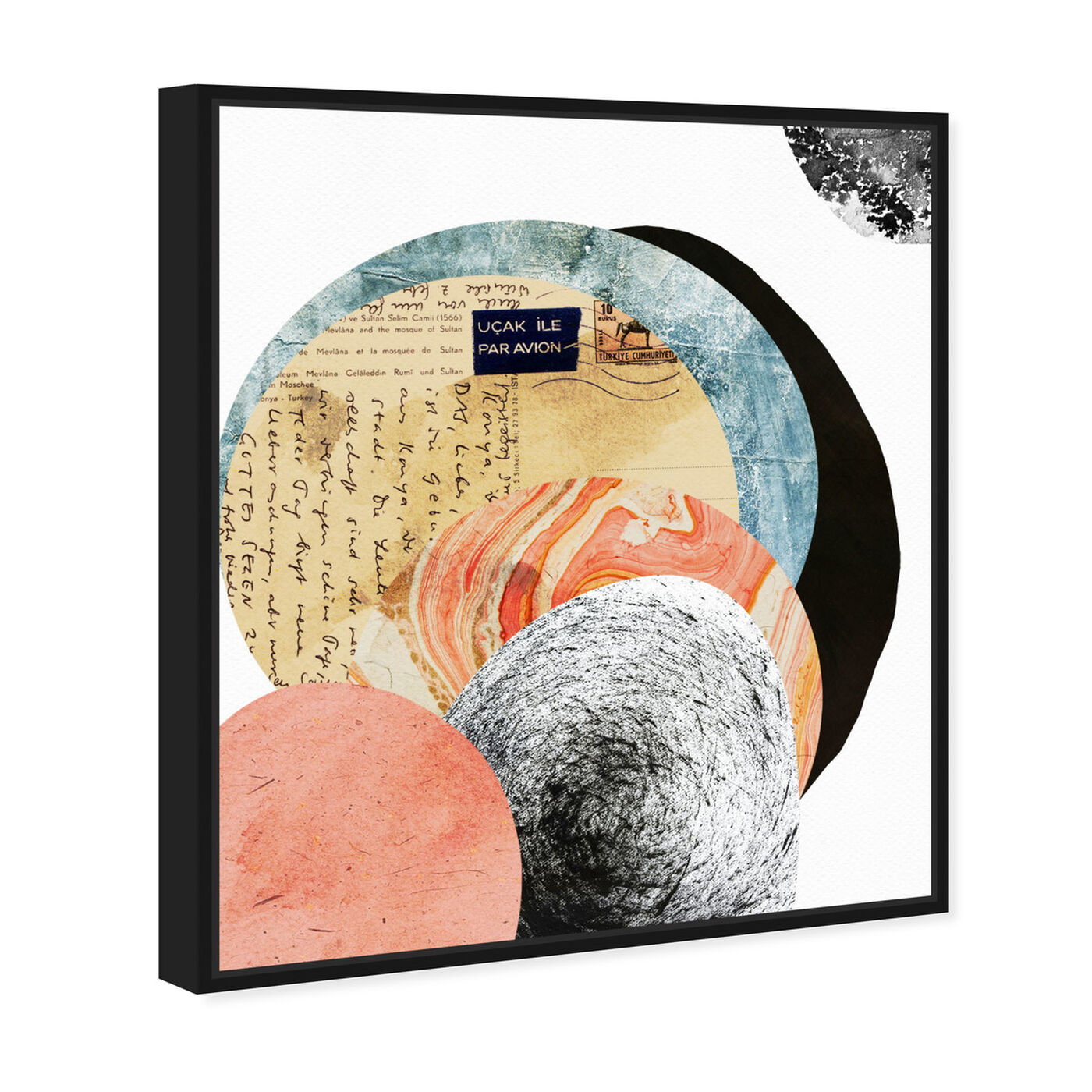 Angled view of Letters to the Moon featuring abstract and textures art.