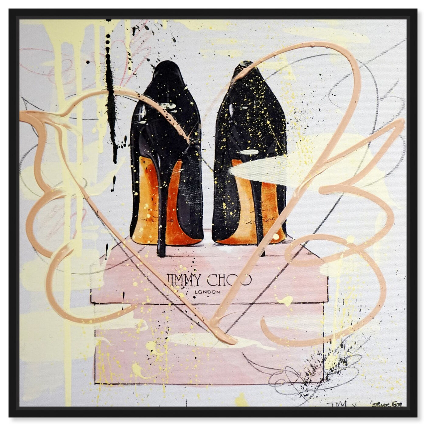 Front view of Night Out Stilettos Remix featuring fashion and glam and shoes art.
