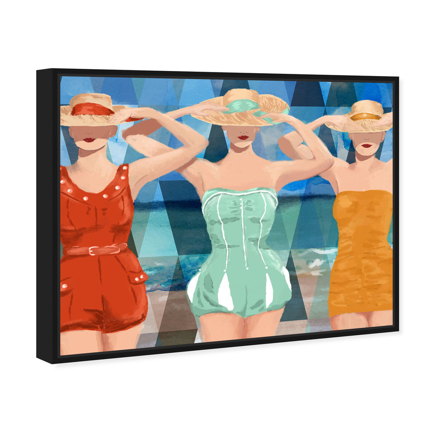 Angled view of Swimming Beauties featuring fashion and glam and outfits art.