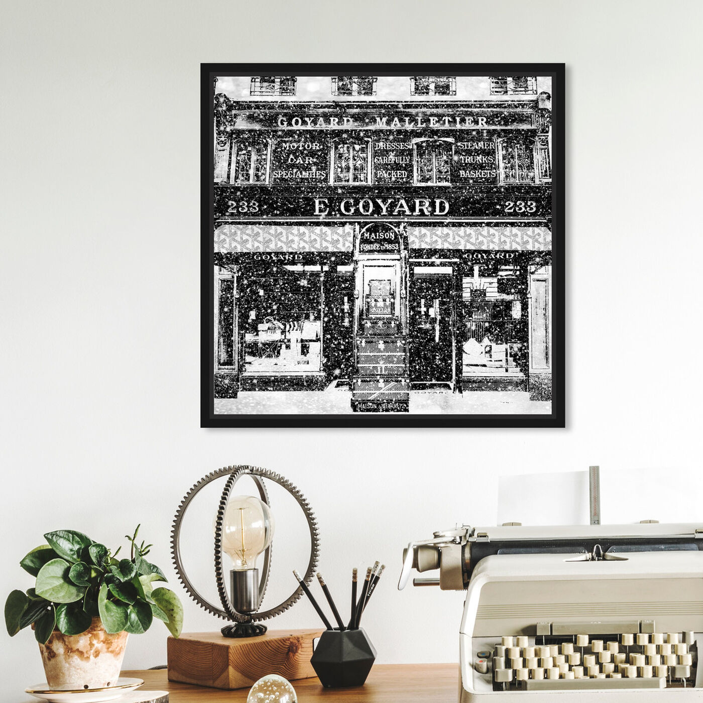 Hanging view of Travel Store Rue Saint-Honoré featuring cities and skylines and european cities art.