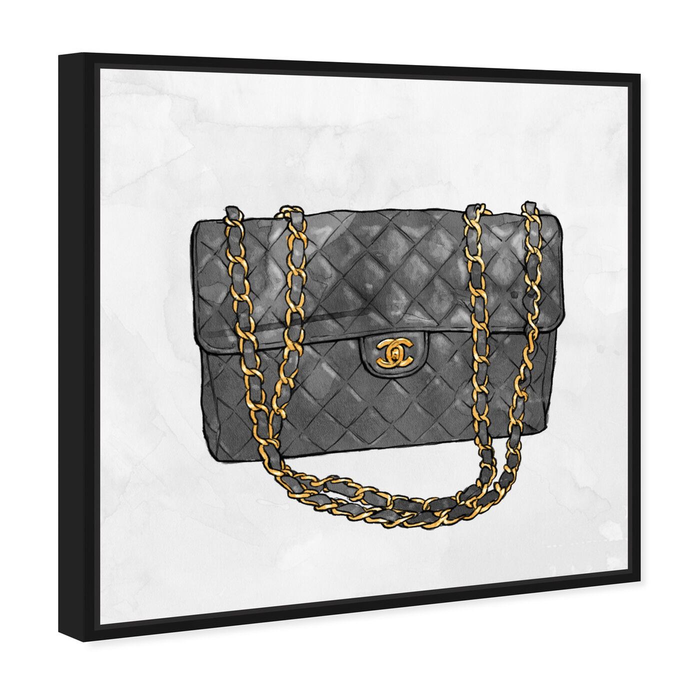 Angled view of Everything But My bag featuring fashion and glam and handbags art.