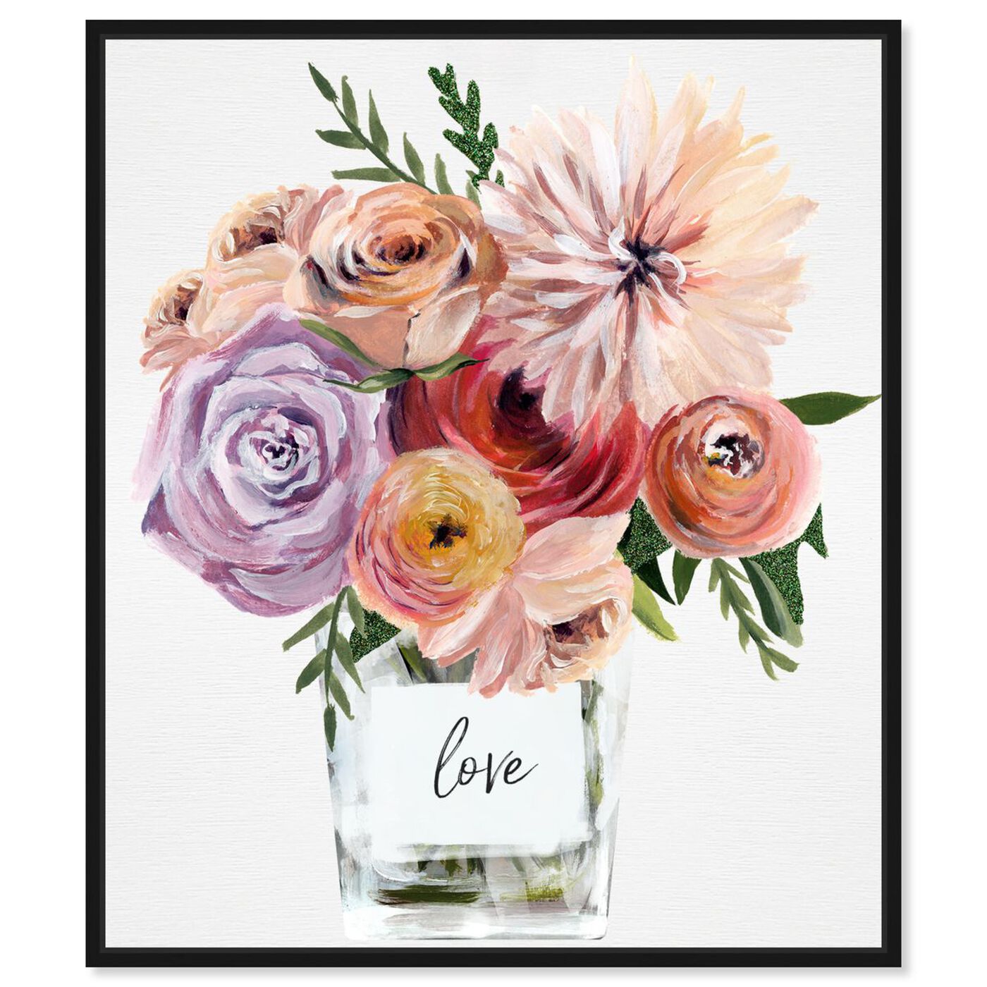 Front view of Love Me Some Florals featuring floral and botanical and florals art.