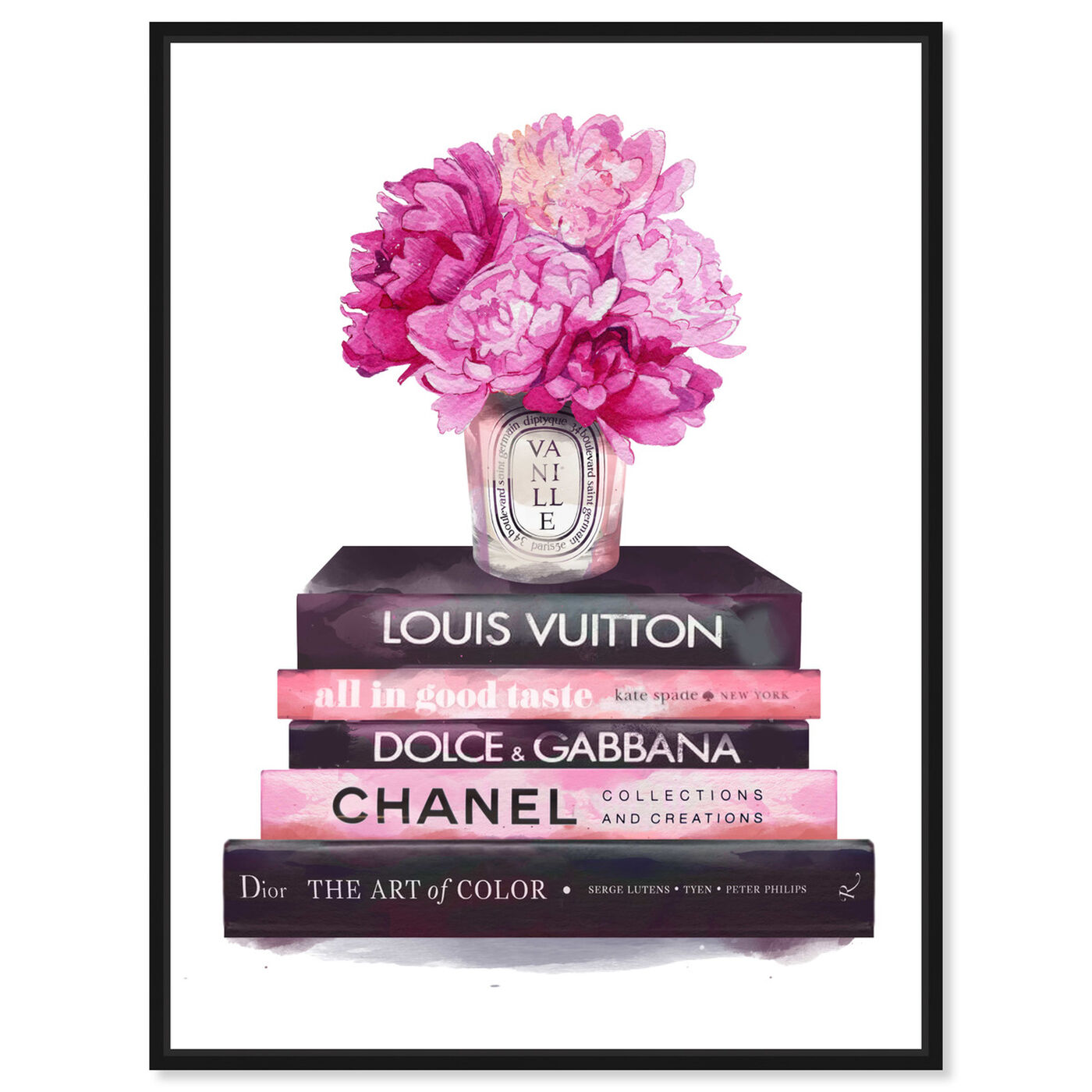Fashion Base Books  Fashion and Glam Wall Art by Oliver Gal