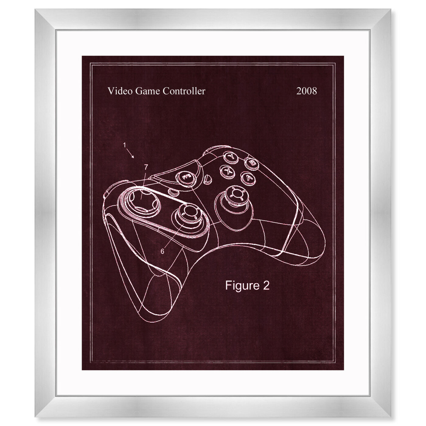 Front view of Video Game Controller, 2008 featuring entertainment and hobbies and video games art.